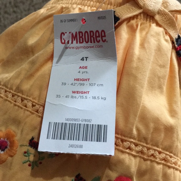 NWTs Vintage Gymboree “Fiesta Del Sol” elastic waist skort Sz 4T - Picture 9 of 10